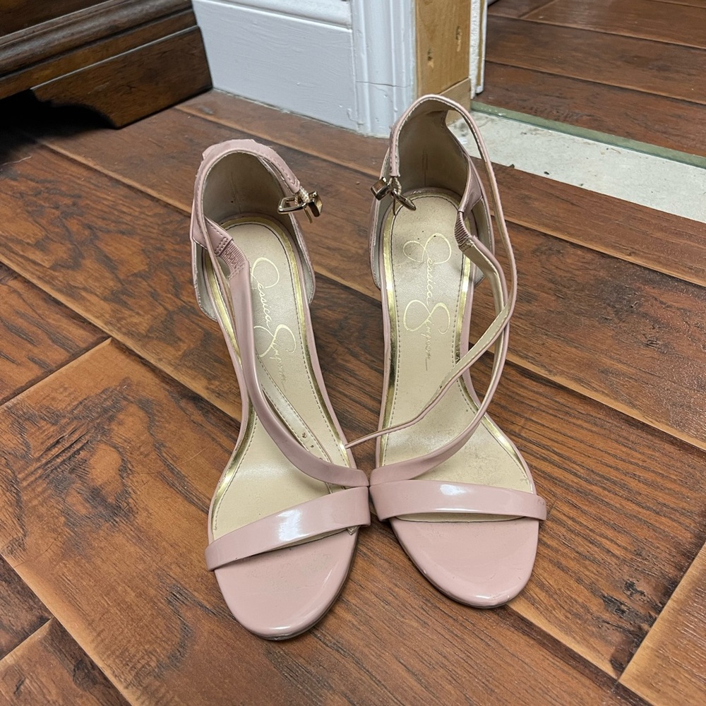 Jessica Simpson light pink heels